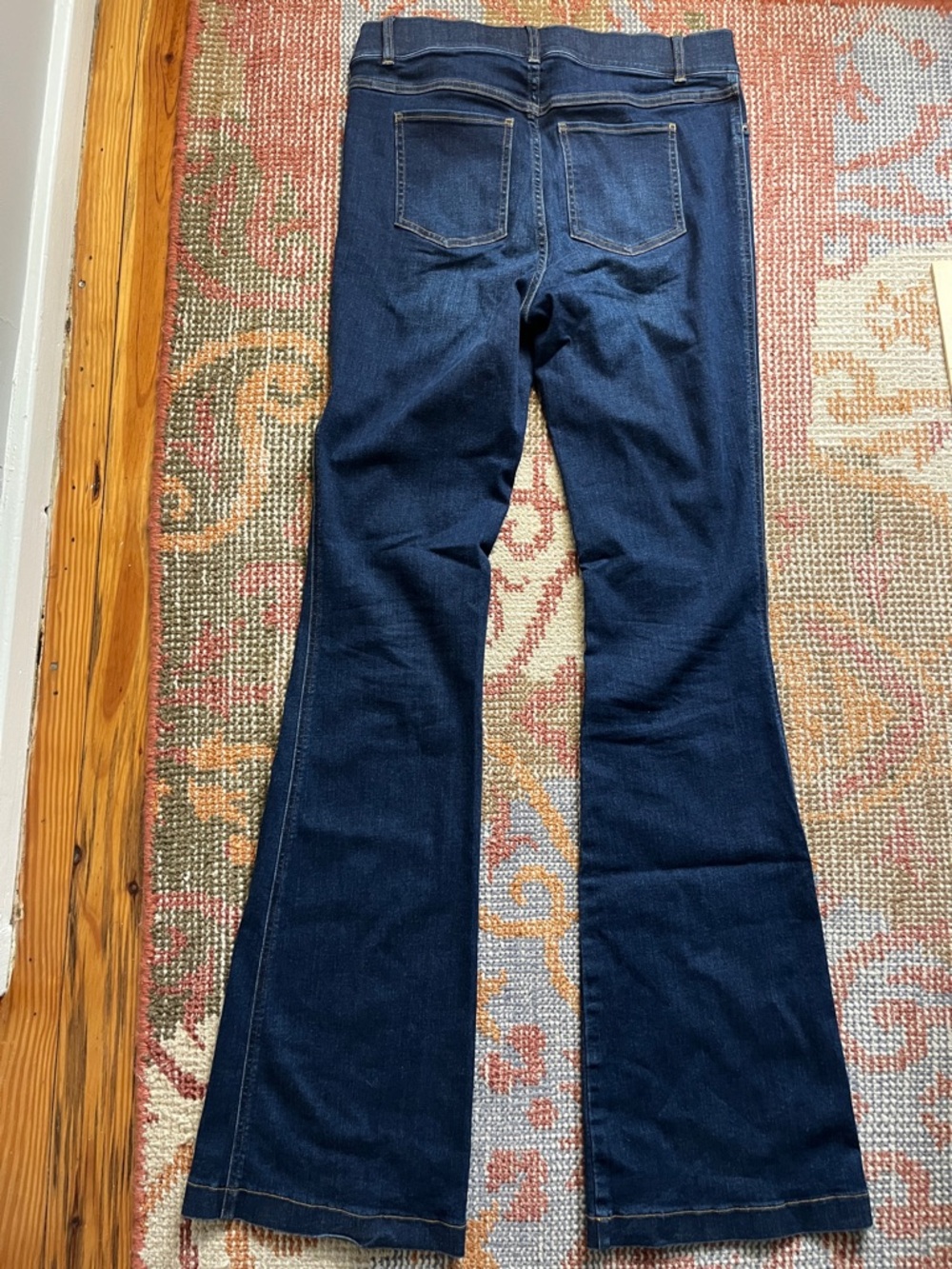 Spanx Clean Indigo Bootcut Trouser Size Large Tall - Picture 8 of 8